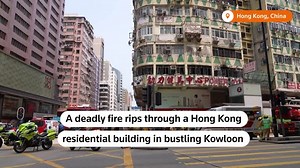 Fire in packed Hong Kong building kills five, dozens in hospital