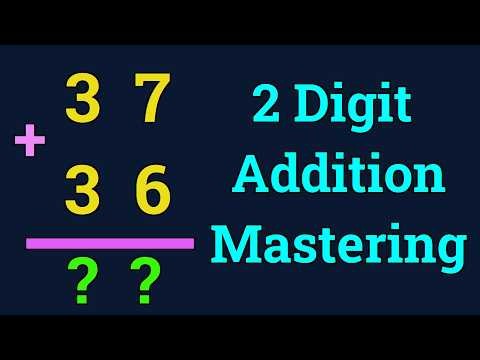 Adding 10s and 1s 2 Digit Math Tutorial