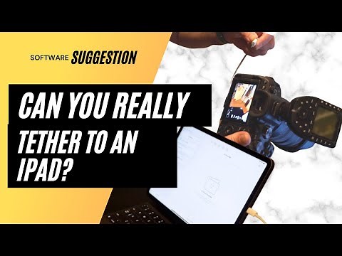 How to tether your camera to an iPad Pro