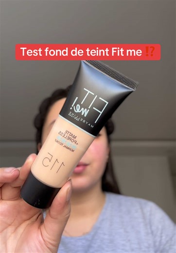 Test fond de teint Fit me ⁉️ #test #testingproducts #cosmetics #fitme #dz