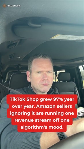 TikTok Shop grew 97% year over year. Amazon sellers ignoring it are running one revenue stream off o