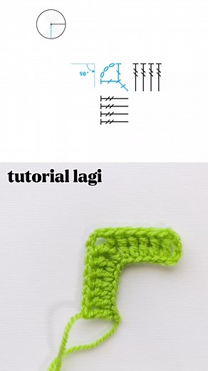 Tutorial rajut simple Sumber pinterest Jangan lupa d save 🥰🥰🥰 #polarajut #merajut #crochet #knitting | Ana Yuliana