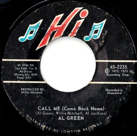 Al Green - Call Me (Come Back Home)
