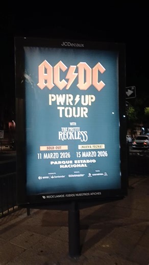 Ac Dc en Santiago.Power Up.Gira.2026-03.Chile.Centro.Parqie Estadio Nacional.Pretty Reckless.Cultura