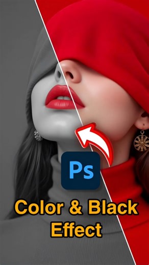 Color Pop Black &White Effect usingPhotoshop✨⭐