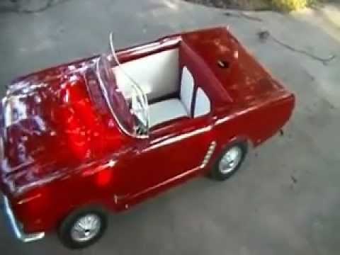 1966 Mustang Junior walk around of rare gas powered promo car
