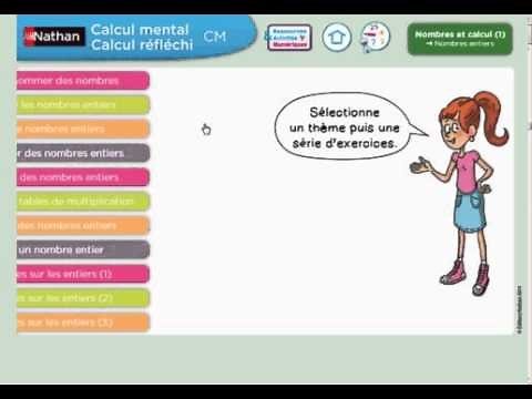 Video de démonstration Calcul mental et calcul réfléchi CM