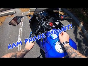 2020 Yamaha R3 RAM Phone Mount Install