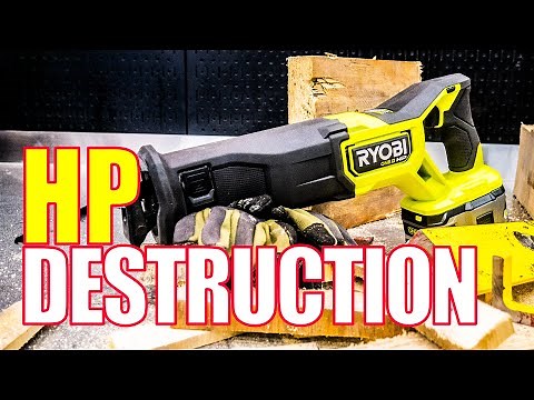 MORE NEW TOOLS - Ryobi PBLRS01 One+ HP 18V Reciprocating Saw [1-1/4" STROKE]
