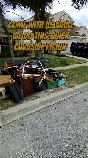 Curbside pick up in less than 15 minutes #junkremoval