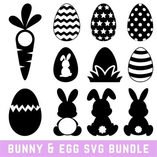 Bunny Svg, Spring Svg, Easter Bunny Shape Svg, Easter Svg, Cricut & Silhouette, Rabbit Svg, Bunny Shape Clipart, Bunny Face Svg - Etsy