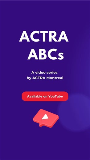 ACTRA Montreal on Instagram: "Check out our new video series ‘’ACTRA ABCs’’ answering all your questions ! From agreements, to getting paid... know it all! Go to our bio for the series link (YouTube Playlist) (French Closed Captioning is available) — Soyez les premiers à visualiser notre nouvelle série de vidéos ‘’ACTRA ABCs’’, répondant à toutes vos questions ! Des ententes à vos paiements... Vous allez tout savoir! Allez sur notre bio pour le lien de la série (Playlist YouTube) (Sous titrage c