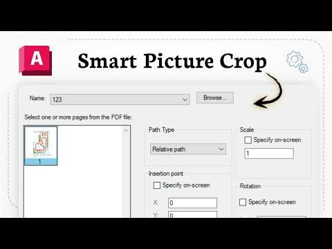 How to crop an image in AutoCAD (Draft Focus)