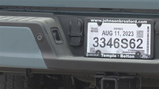 Texas law banning paper license plates to go in effect in July