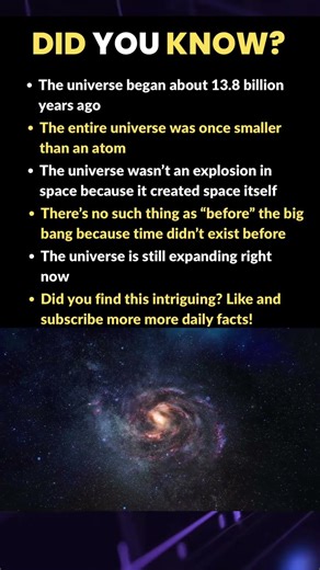 The beginning of the universe 🌌✨