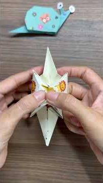 How to Make a DIY Origami Snail 🐌 Easy Paper Craft for Beginners