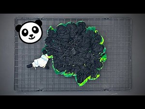 How to Tie Dye : Panda Head with Jungle Scrunch Tie Dye T Shirt