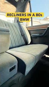 BMW E23’s Rear Reclining Seats?! In the 80s?! 😳🔥 #80s #classicbmw #bmwlife #e23