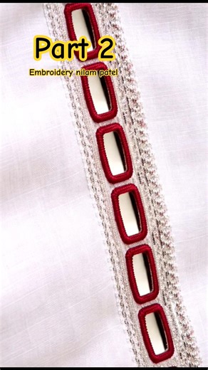 Easy Rectangular Mirror Work Tutorial | Simple Mirror Embroidery for Beginners