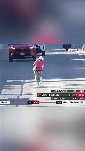 Full-out sprint to keep pink!