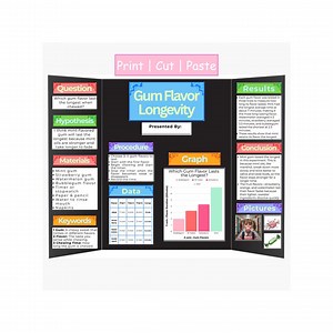Editable/printable Science Fair Project – 100% Ready-to-go PDF, STEM Trifold Display, Print, Cut & Display, Complete Award-winning Project - Etsy Canada