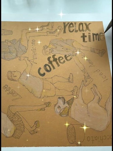 咖啡讓美好加倍 🎧✨｜コーヒーイラスト100枚チャレンジ #014 Everything is Better with Coffee