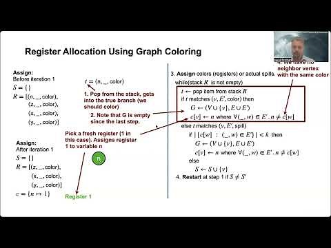 Register Allocation using Graph Coloring