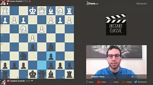 16K views · 302 reactions | What a stage! What a chess game! GM Robert Hess breaks down the magnificent game Aronian vs Kramnik that will likely impact who will challenge Magnus Carlsen for the world chess championship in fall. Don't miss GM Robert Hess and Alex Yermolinsky breaking down each round of the Candidates' as soon as they finish on twitch.tv/chess and chess.com/tv. | Chess.com | Facebook
