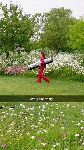 I took my piano for a walk and ended up writing this song 🎹 #piano #fyp #singersongwriter #laud