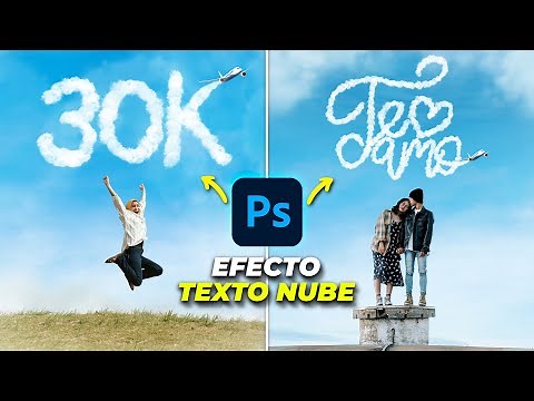 Cómo crear EFECTO TEXTO NUBE con PHOTOSHOP | RicardoRic | Efecto para Fotos