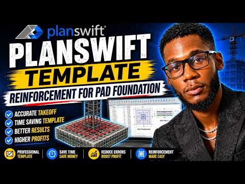 PlanSwift Template for Pad Footing Reinforcement Takeoff