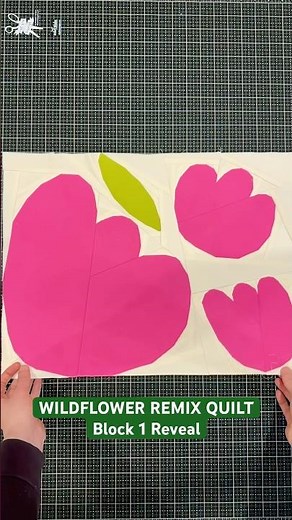 Foundation Paper Piecing in Action | Wildflower Remix Block 1 #quilting #paperpiecing #fpp