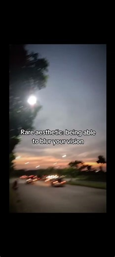 Being able to blur your vision