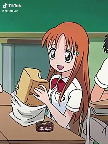 Why was she eating a whole loaf of bread?💀💀 #orihime #bleach #bleachanime #anime #manga #animetiktok #fyp #fypシ #animeedit #fypage #ichigo #luffy #onepiece #classroomoftheelite #ayanokouji #cote