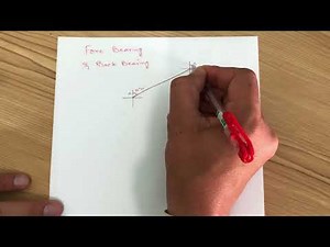 Fore Bearing and Back Bearing in Survey