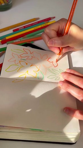 Spring Drawing Book Tour with Color Pencils | ArtTok #sketchbook #drawingasmr
