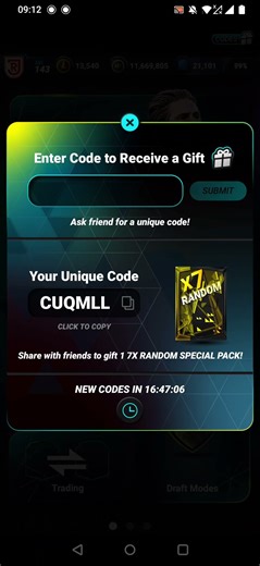 Madfut 26 free code x7 random special pack 14th April #madfut #madfut26 #game #gaming #code #helping
