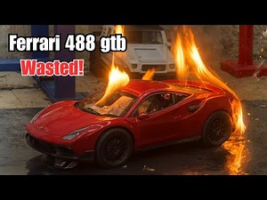 🔥 Burning a Ferrari Model Car 🔥 (Ultimate Destruction!)