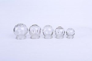 [Hot Item] Glass Fire Cupping Cups with 5 Sizes for Acupuncture Therapy