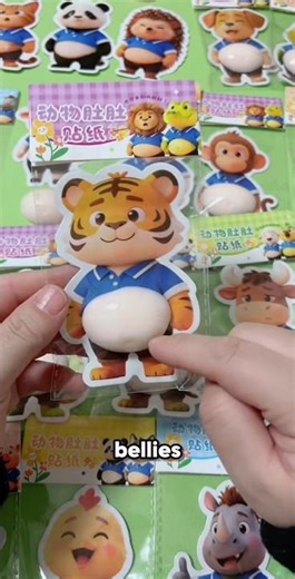 Funny Puffy Animal Stickers That POP Out! 😱🐼🐱 ll Magic Craft Zone