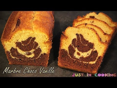 Recette de Cake Marbré Chocolat Vanille