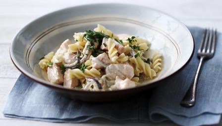 Creamy salmon pasta recipe