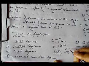 Regression analysis-meaning and definition of analysis and properties of regression coefficients