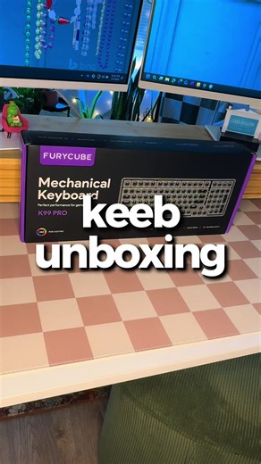 My first keeb unboxing of 2026! ✨The Furycube K99 Pro in all white✨ @FURYCUBE Official Store #keebtok #keyboardasmr #unboxing #wfh #wfhlife