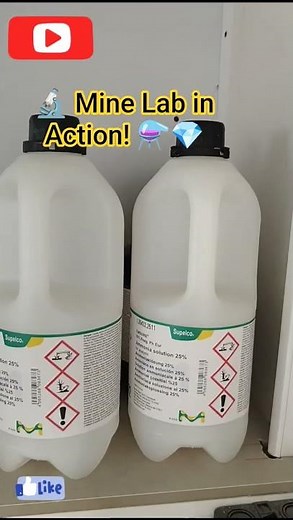 Mineral Analysis in the Mine Laboratory 🔬⛏️ #shortvideo