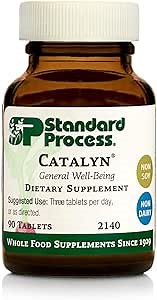 Standard Process Catalyn - General Well-Being Tablet to Aid Antioxidant Activity - Contains Vitamins A, B6 & D - Designed to Bridge Nutritional Gaps - Non-Dairy & Non-Soy - 90 Tablets (30 Servings)