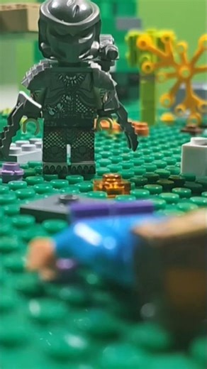 Predator vs Steve part 2 #lego #predator #stopmotion