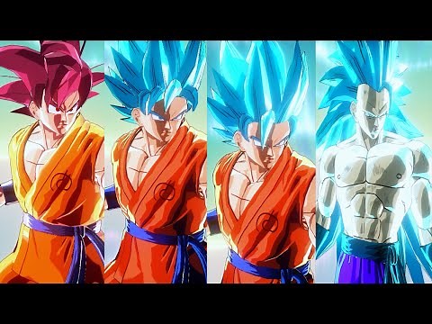 Goku SSGSS 1,2,3,SSG Transformable Mod | Dragon Ball Xenoverse Mods