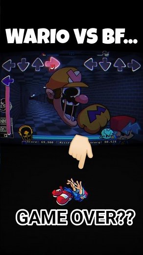 WARIO vs BF!! | NEW Chase Scene | FNF Mods | Animation Gameplay