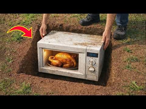 Drop The Old Microwave Oven Into The Pit 😱 Every House Needs It But No One Does It